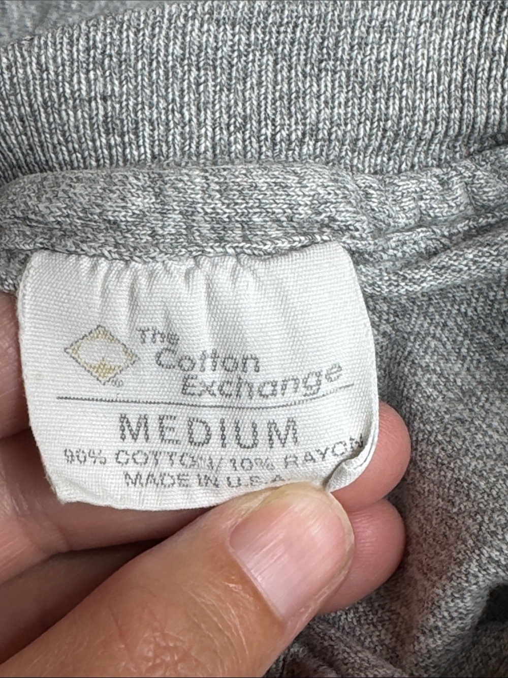 Vintage The Cotton Exchange St Olaf University Gray Long Sleeve Shirt Medium - Picture 3 of 9